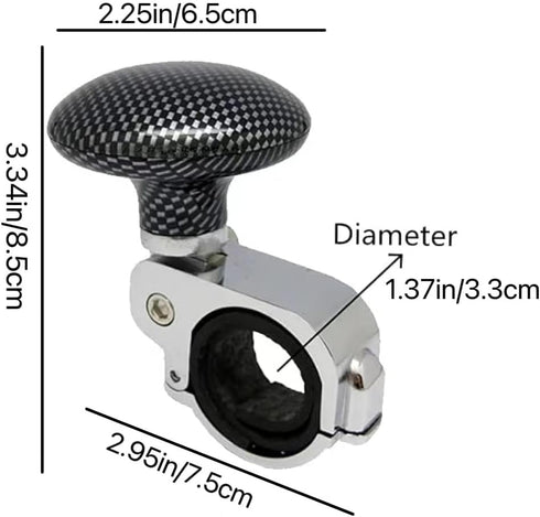 Easy Install Car Steering Wheel Spinner Knob Secure Grip & Smooth Turn Power Handle Ball for All Vehicles & Comfort for Safe Driving...