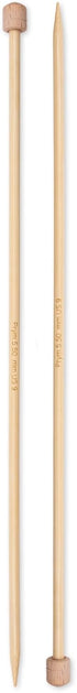 Prym 13" Single Point Bamboo, 5.5mm Knitting Needles, Natural 2 Count...
