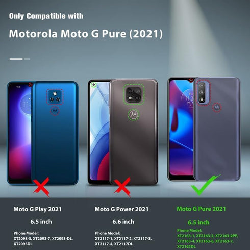 BNIUT for Moto G-Pure Phone Case: for Motorola Moto G Power 2022 / Moto G Play 2023 Case Dual Layer Protective Heavy Duty Cell Cover Military Shoc...