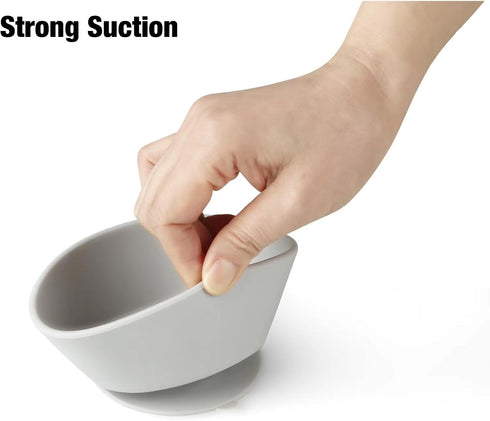 PandaEar 3 Pack Baby Suction Bowls|Silicone Food Bowls First Stage Feeding for Baby Toddler Infant Kids| Food Grade Soft Safe BPA-Free Silicone To...