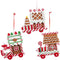 Kurt Adler D1752 Clay Dough Gingerbread Flat Train Ornaments (Set Of 3 Assorted)...