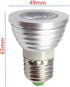 OMTO E26/E27 3W RGB Color Changing Spotlight with IR Remote Control Mood Ambiance Lighting Colorful LED Light Bulbs,Dimmable 85-265V (Pack of 5)...
