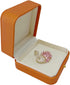 Luxurious Premium Grade Organge PU Leather Jewelry Case for Brooch Pin Badge...