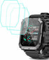 Tempered Glass Screen Protector Compatible with PUREROYI C20PR 1.83” Rugged Smart Watch, 3pcs, 9H...