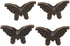 4Pcs Cute Butterfly Shaped Binder Clips, Metal Paper Binder Clip, Bill Binder Clips for Home Office (Bronze)...