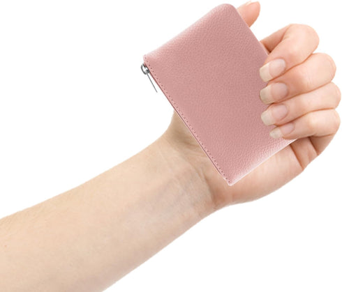 simarro Coin Purse, Vegan Leather Lychee Pattern Zipper Change Purse Portable Coin Wallet Mini Change Holder for Women Coin Pocket for Women Credi...