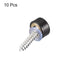 uxcell Mirror Screws, 10mm/0.39", 10Pcs Brass Decorative Cap Screws Cover Nails Fasteners for Mirror Tables Bath Plates Wardrobes Glass Signs, Bla...