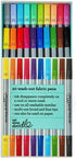 eatsleepdoodle Artist Set of 20 Original Doodle Wash-Out Fabric Marker Set - Double-Ended Felt Tips in Handy Storage Box...