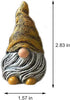 Gnomes Ornament Resin Statues Mini Dwarf Figurine for Desk Outdoor Garden Patio Porch Lawn Home Decor Sculpture (Orange)...