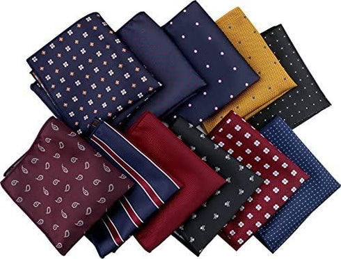 driew 11 Pcs Men Suit Pocket Square Handkerchiefs with Assorted Pattern...