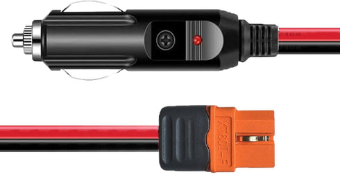 Car Cigarette Lighter to XT60i Solar Cable,XT60i-F Extension Cable 14AWG Car Charger 12V Cable Adapter Power Supply Compatible for Ecoflow Portabl...