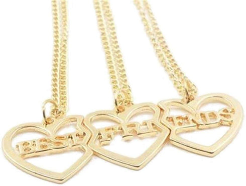 3 PCS Best Friends Three Part Charm Necklaces Christmas Birthday Mother's Day Gifts for Family Members, Friends...