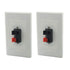 Speaker Wall Plates with Terminal Block Connector for Stereo Home Theater (2Pack, 2 Terminal)...