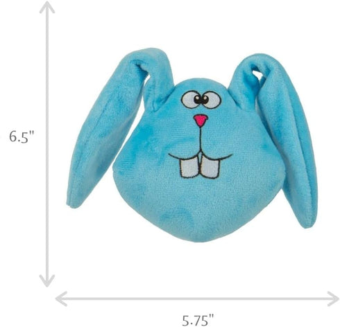 goDog Action Plush Blue Bunny Animated Squeaky Dog Toy, Chew Guard Technology - Blue, One Size...