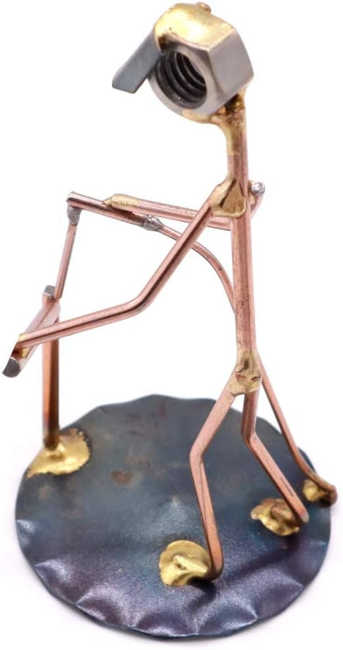 Welder Collectible Handmade Metal Art Figurine, Desk Accessories, Trophy, Boss Gift, Office Décor, Construction Worker...