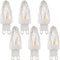 Lxcom Lighting G9 LED Light Bulbs 2W (15W Halogen Equivalent) Dimmable Crystal COB Bulb Warm White 2700K 200LM G9 Base AC110V for Home Lighting, 6...