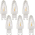 Lxcom Lighting G9 LED Light Bulbs 2W (15W Halogen Equivalent) Dimmable Crystal COB Bulb Warm White 2700K 200LM G9 Base AC110V for Home Lighting, 6...