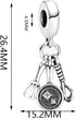 Spatula, Frying Pan & Whisk Dangle Charm Fit Women Bracelet Necklaces Fashion Gifts 925 Sterling Silver DIY Jewelry...