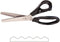 Dressmaking Sewing Craft Scissors, Professional Stainless Steel Pinking Shears Comfort Grip, Serrated & Scalloped Blades Cut Tailor Decorative Too...