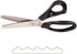 Fabric Pinking Shears Craft Scissors? Serrated Scalloped stainless Steel Handled Professional Sewing black Scissors, Scissors for Leather, Tailori...