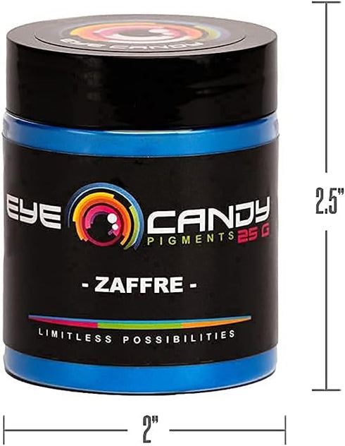 Eye Candy Pigments Premium Blue Mica Powder - Zaffre Blue (25gr) - for Epoxy, Resin, Soap, Paint, Woodworking, Acrylic Pouring, Bath Bombs, Fishin...