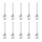 10pcs 15Gauge Stainless Steel Dispensing Needles, 1" All Metal Glue Needle Tube Blunt Tips Luer Lock for Thick Liquids, Ink, Glue, Lab Use...