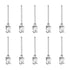 10pcs 15Gauge Stainless Steel Dispensing Needles, 1" All Metal Glue Needle Tube Blunt Tips Luer Lock for Thick Liquids, Ink, Glue, Lab Use...