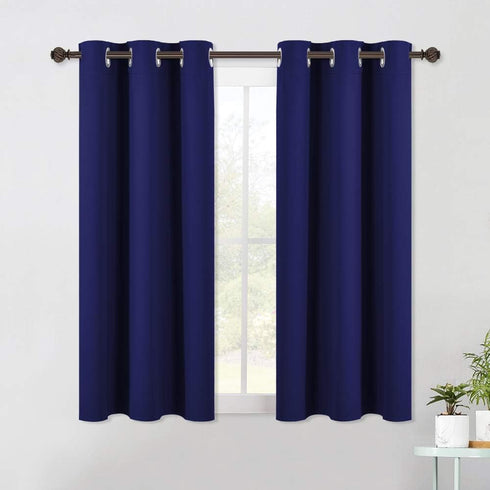 NICETOWN Living Room Blackout Curtain Panels, Window Treatment Energy Saving Thermal Insulated Solid Grommet Blackout Drapes/Draperies (1 Pair, 42...