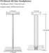 Headphone Stand Headset Holder Gaming Headset Holder with Aluminum Supporting Bar Flexible Headrest Anti-Slip Earphone Stand for All Headphones, W...