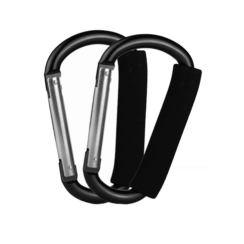 Stroller Hooks by Baby,2 pcs Carabiner Stroller Hook Organizer for Hanging Purses, Diaper Bag, Shopping Bags. Clip Fits Single/Twin Travel Systems...