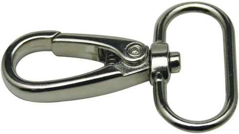 Generic Metal Color Silvery Lobster Clasps 1 Inch Inside Diameter Oval Swivel Trigger Clips Hooks for Purse Bag Straps Pack of 15...