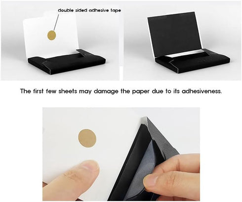 Premium Collection Oil Control Paper, Blotting Paper, Absorbing Sheets for Oily Skin Care (size 3.5" x 2.4") Made in Korea (Powder Black)...
