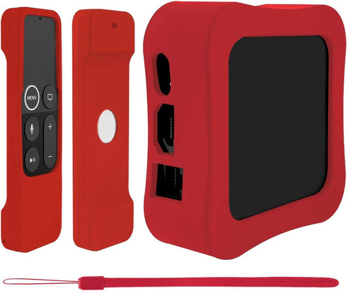 Geekria Protective Case for APPL TV 4K / 4th Gen Remote - Light Weight (Anti Slip) Shock Proof Silicone Cover for APPL TV 4K Siri Remote Controlle...