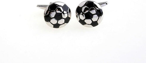 Soccer Ball Pair Cufflinks in a Presentation Gift Box & Polishing Cloth...