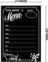 Chalkboard Menu Stickers 8 X 12 INCH Removable Blackboard Labels Weekly Meal Planner Blackboard Labels for Kitchen Refrigerator Pack-3......