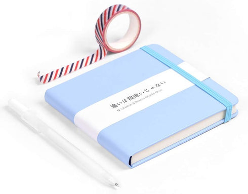 Small Square 5x5" 80gsm Mini Notebooks Blank Pages Sketchbooks Travel Journal Pocket Hardcover Paint Writing Notebook Blank Diary Memo Planner Ske...