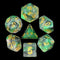 HD Polyhedral Dice Sets D&D Dice for Dungeon and Dragons RPG Role Playing Games MTG Pathfinder Table Top Games 7 Dice Set Luminous Venom...
