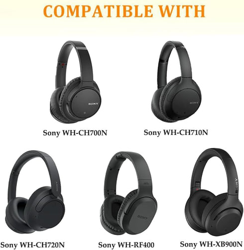 WH-CH710N/WH-CH700N Replacement Ear Pads Cooling Gel WH-XB900N Earpads Upgrade Ear Cushions Parts Accessories Compatible with Sony WH-CH710N/WH-CH...