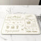AOKQYA Coffee Maker Mat for Kitchen Counter Protector Rubber Padded Absorbent Dish Drying Mat (12x16 in, For you)...