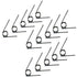 10pcs Torsion Springs 60/90/120/180 Degrees V-Shaped Torsional Spring, Wire Diameter 1.2mm Small Torsion Springs Kit for Home Repair & DIY Project...