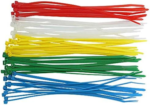 6 Inch Brown Zip Ties (100 Pieces), 40lb Strength, Nylon Cable Wire Ties...