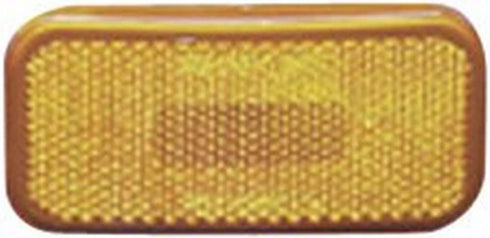 Fasteners Unlimited 003-59 12 V Amber Rectangular Clearance Light with Rounded Corners...