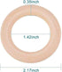 30Pcs Unfinished Wooden Rings Natural Wood Rings Without Paint 2.15"(55mm) for Craft DIY Ring Pendant Connectors Jewelry Making...