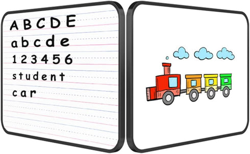 Dry Erase White Board Double-Sided Whiteboard with Lines and Blank Surface for Kids Answer Paddle 9" x 12" 1Pcs...