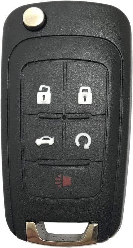 5 Buttons Replacement Key Fob Cover fit for Chevy Malibu Camaro Cruze Equinox Impala Sonic for GMC Terrain for Buick Lacrosse Regal Verano Encore ...
