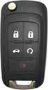 5 Buttons Replacement Key Fob Cover fit for Chevy Malibu Camaro Cruze Equinox Impala Sonic for GMC Terrain for Buick Lacrosse Regal Verano Encore ...