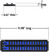 Ernst Manufacturing Socket Boss 2-Rail 1/4-Inch-Drive Socket Organizer, 13-Inch, for Toolbox drawer - Blue (8495) - Made in the USA...