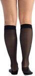 EvoNation Women’s Knee-High Graduated Compression Socks, 15-20 mmHg – Moderate Pressure Sheer Socks, Support Stockings Hose, Black, Small...