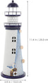 Ciieeo Lighthouse Candle Lantern Mediterranean Ocean Lighthouse Ornaments Iron Tealight Candle Holder Nautical Lighthouse Figurine Coastal Table D...