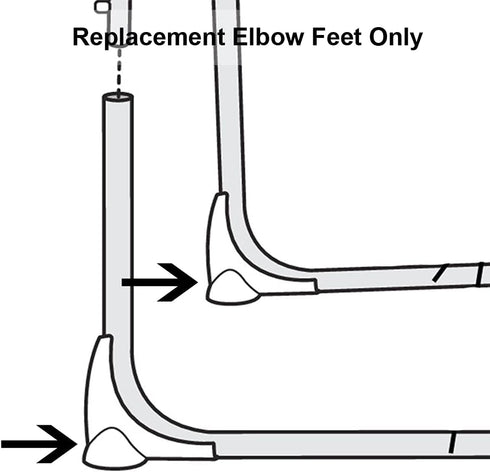 Replacement Parts for Fisher-Price Cradle 'n Swing - H0786 ~ Basic Model ~ Fits Other Models as Well ~ Replacement Elbow Feet...